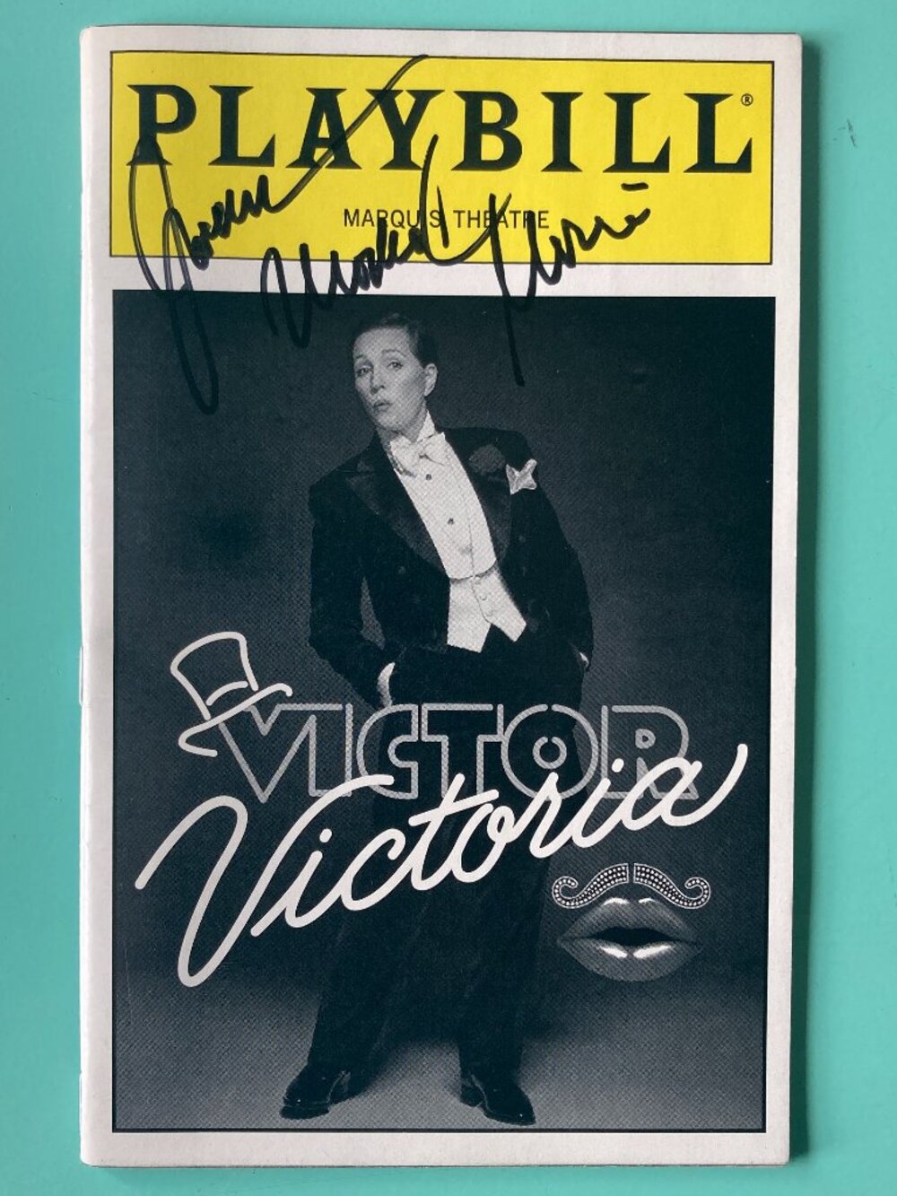 Michael Nouri (Only) Signed / inscribed Playbill Victor / Victoria Julie Andrews